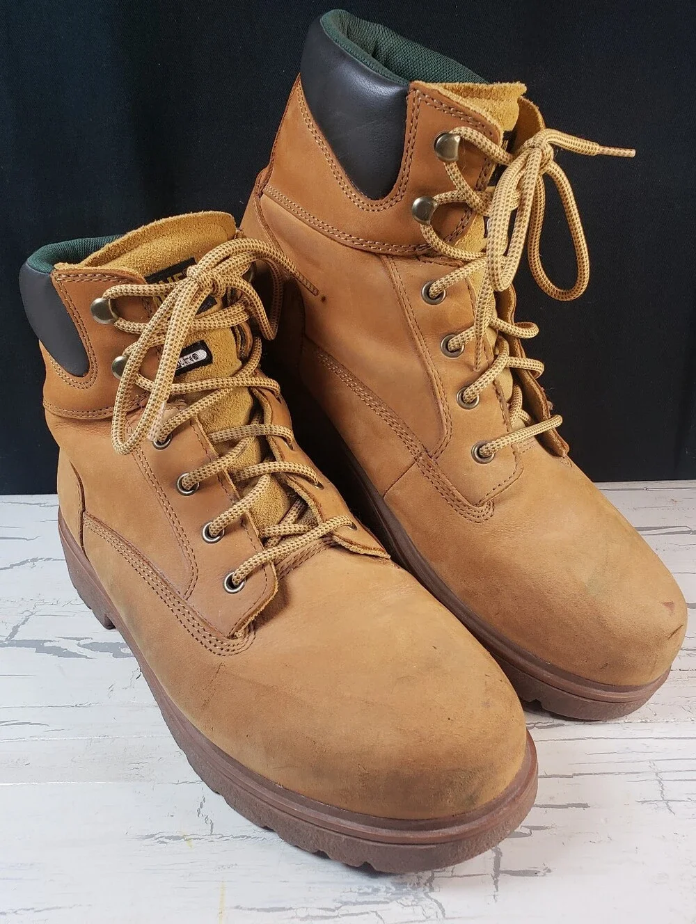 Wolverine Cheyanne Thermolite Nubuck Leather Work Boots in Tan - Men's size 12